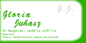 gloria juhasz business card